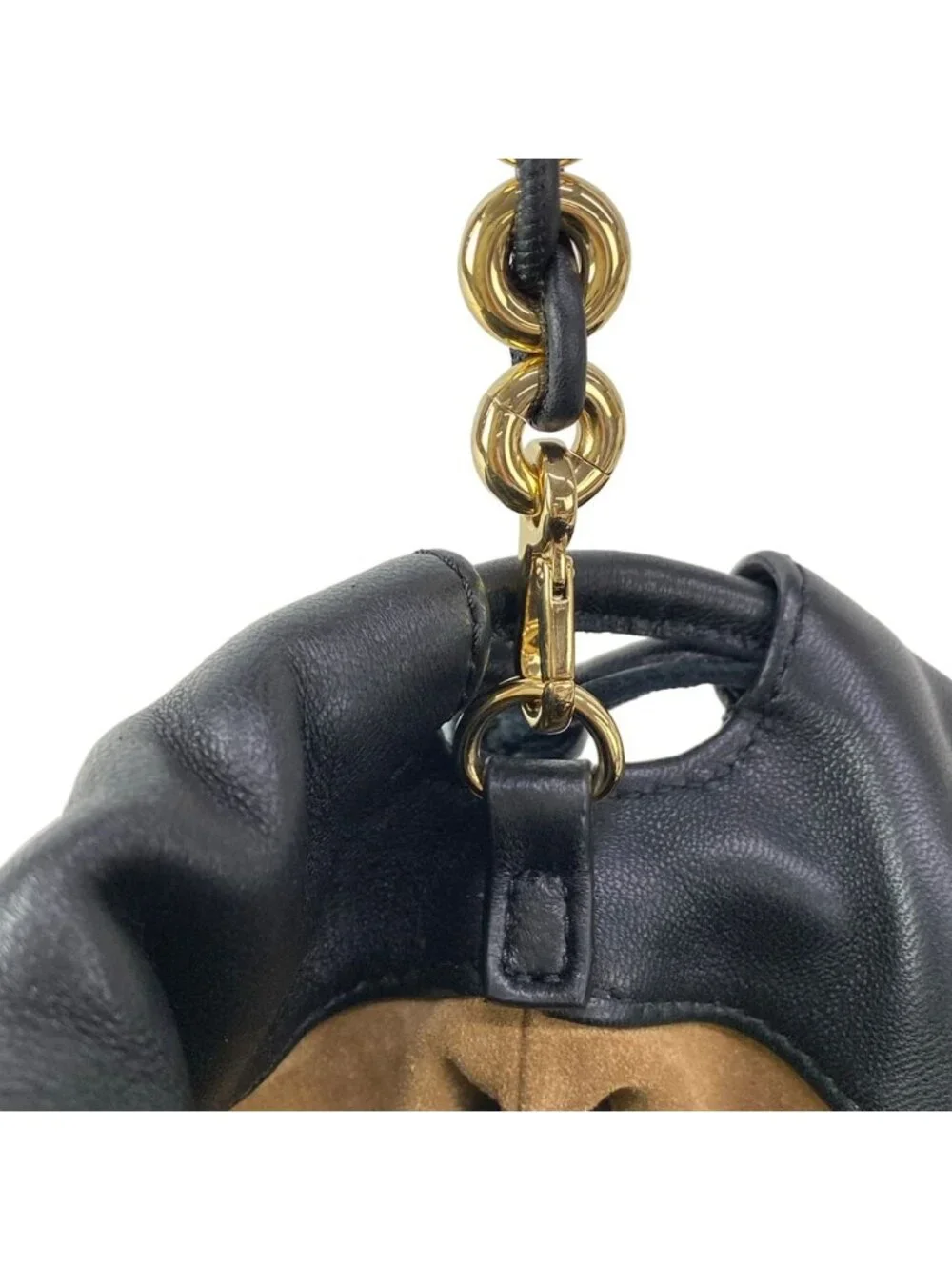 Loewe Shoulder Bag Flamenco Purse Black